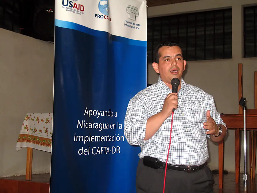 Rogerio Cuadra en un foro sobre el CAFTA-DR