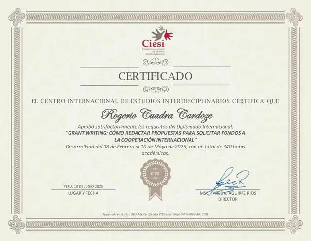 Diplomado internacional «Grant Writing»